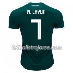 Mexiko Matchtröjor M.Layun 7 Hemma Fotbollströja VM 2018